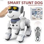 Electric/RC Animals RC Robot Dog Electronic Walking Dog Intelligent Touch Remote Control Pet Dog Toys Childrens Toys Boys and Girls Gifts